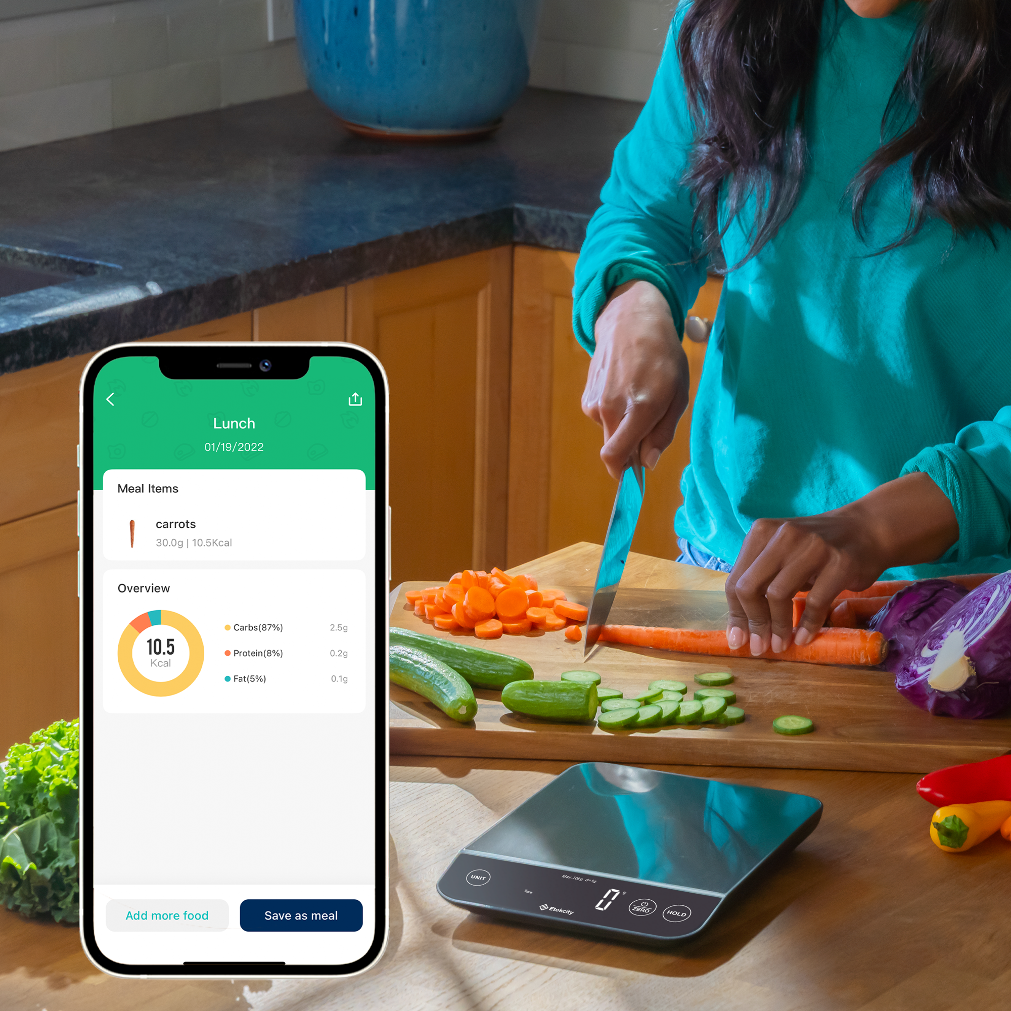 ENS-L221S-SUS Luminary™ Smart Nutrition Scale